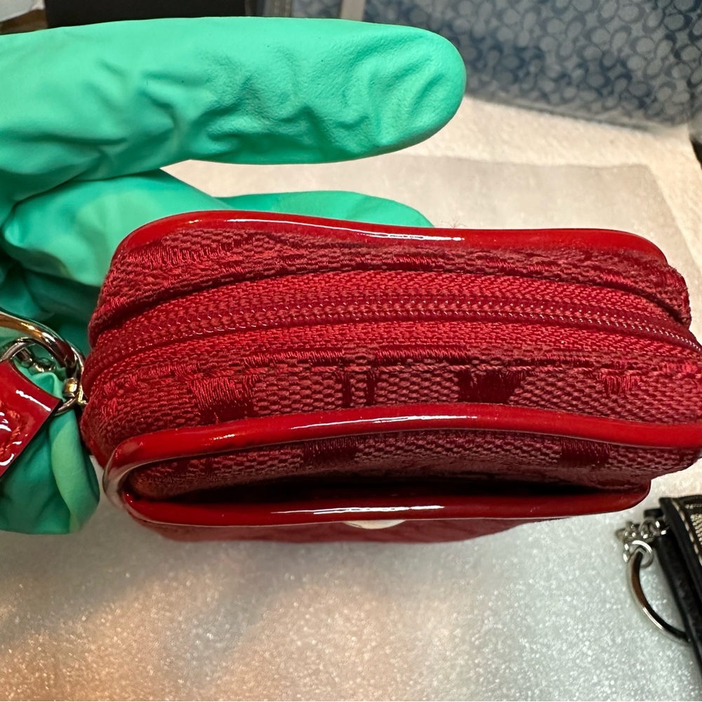 Coach Mini Bag in Vibrant Red - Picture 7 of 11
